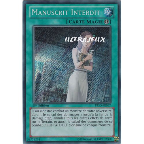 Yu-Gi-Oh! - Prio-Fr067 - Manuscrit Interdit - Secret Rare