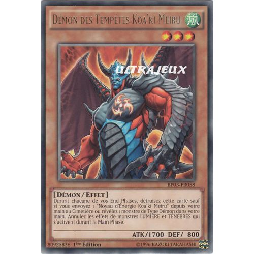 Yu-Gi-Oh! - Bp03-Fr058 - Démon Des Tempêtes Koa'ki Meiru - Rare