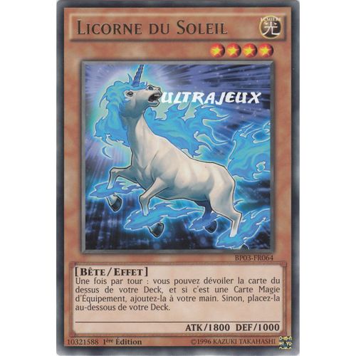 Yu-Gi-Oh! - Bp03-Fr064 - Licorne Du Soleil - Rare