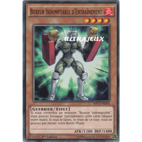 Yu-Gi-Oh! - Mp14-Fr004 - Boxeur Indomptable D'entrainement - Commune