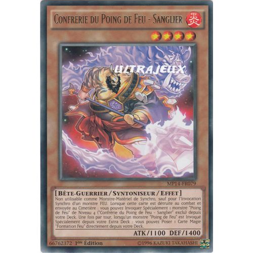Yu-Gi-Oh! - Mp14-Fr079 - Confrérie Du Poing De Feu - Sanglier - Rare