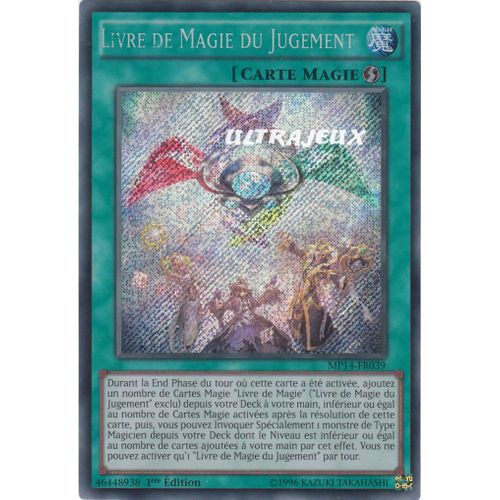 Yu-Gi-Oh! - Mp14-Fr039 - Livre De Magie Du Jugement - Secret Rare