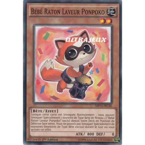 Yu-Gi-Oh! - Mp14-Fr136 - Bébé Raton Laveur Ponpoko - Commune