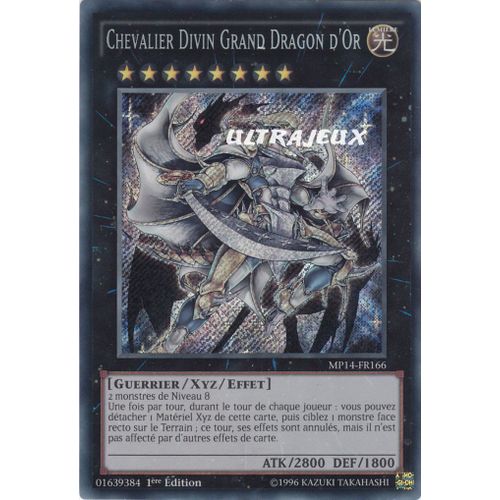 Yu-Gi-Oh! - Mp14-Fr166 - Chevalier Divin Grand Dragon D'or - Secret Rare