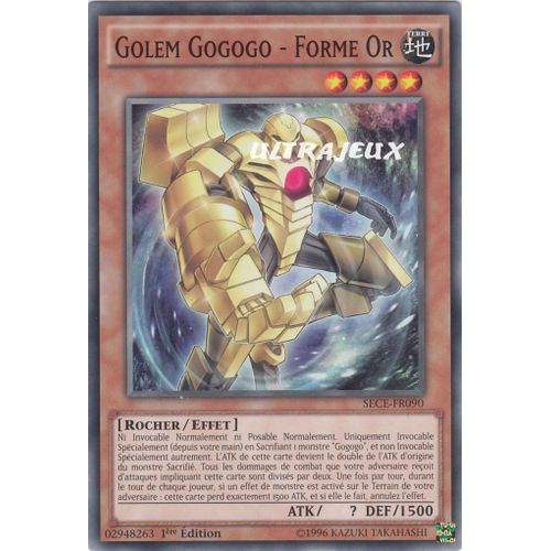 Yu-Gi-Oh! - Sece-Fr090 - Golem Gogogo - Forme Or - Commune