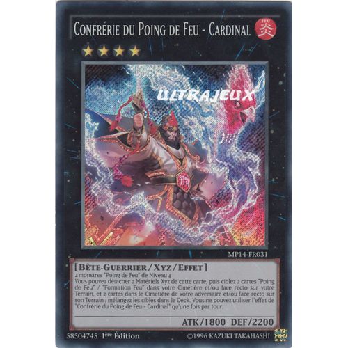 Yu-Gi-Oh! - Mp14-Fr031 - Confrérie Du Poing De Feu - Cardinal - Secret Rare
