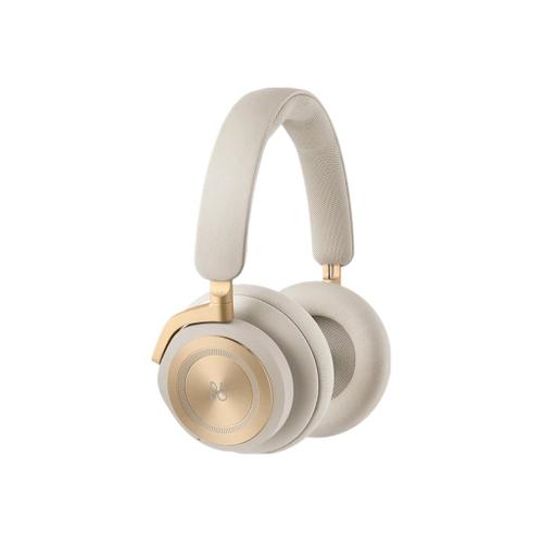 Bang & Olufsen Beoplay HX - Écouteurs avec micro - circum-aural - Bluetooth - sans fil, filaire - Suppresseur de bruit actif - jack 3,5mm - ton or - Certifié Google Fast Pair, Certifié Microsoft...