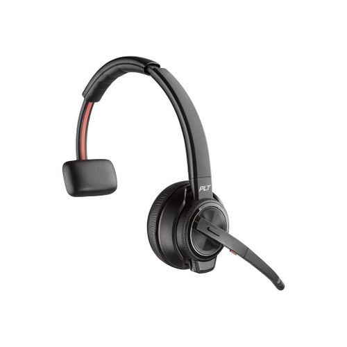 Poly Savi 8210-M - Savi 8200 series - micro-casque - sur-oreille - DECT / Bluetooth - sans fil - noir - certifié Zoom, Certifié pour Microsoft Teams