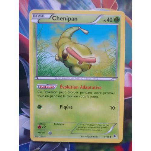 Carte Pokémon Chenipan 1/106 Pv40 Étincelles
