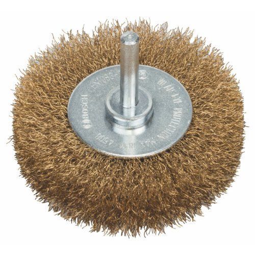 Brosse circulaire pour perceuses à fils ondulés laitonnés Ø75 BOSCH 2608622054