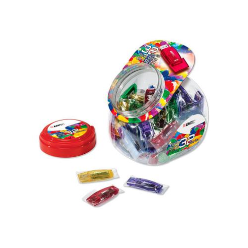 EMTEC C410 Color Mix Candy jar - Clé USB - 32 Go - USB 2.0 - rouge candi, bleu bonbon, jaune bonbon, vert bonbon, violet bonbon (pack de 80)