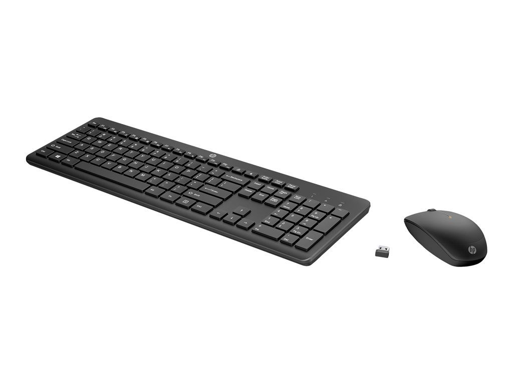 HP 230 - Ensemble clavier et souris - sans fil - 2.4 GHz - Français - blanc - pour HP 24; Laptop 14, 14s, 15, 15s, 17; Pavilion 13, 14, 15; Portable 24, 27