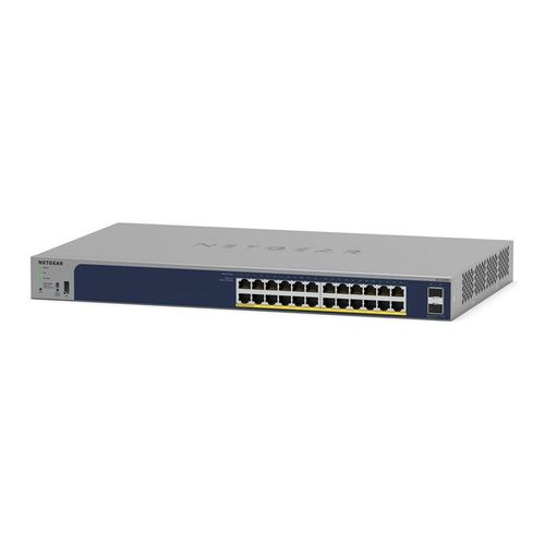 NETGEAR Smart GS728TPP - Commutateur - L3 Lite - intelligent - 24 x 10/100/1000 (PoE+) + 4 x SFP - Montable sur rack - PoE+ (720 W)