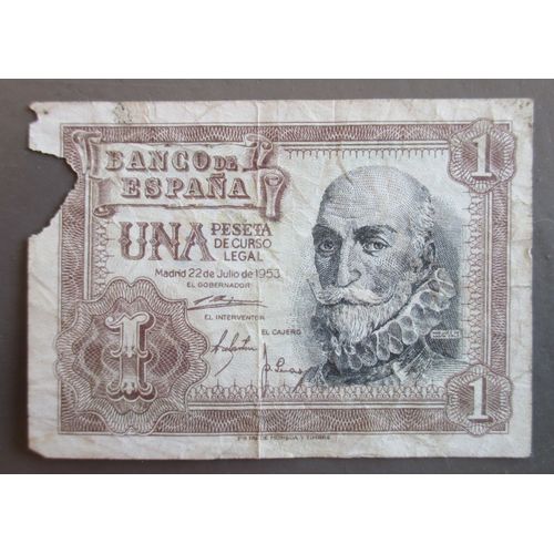 Billet 1 Peseta 1953