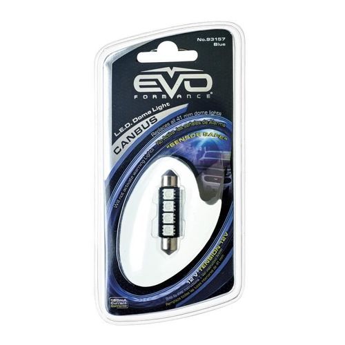 Ampoule 4 Leds Canbus 12 V 41 Mm Bleu