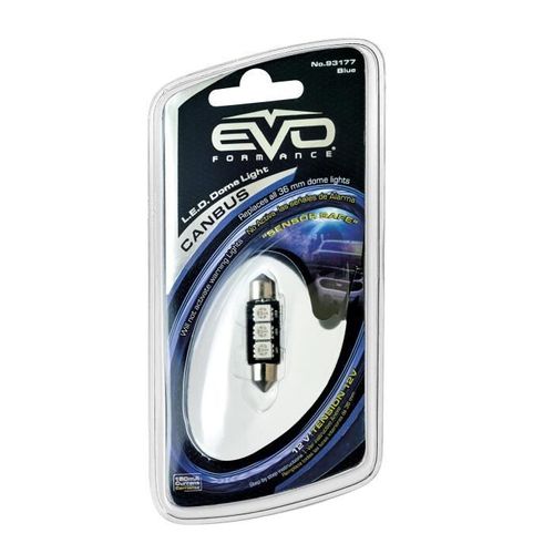 Ampoule 3 Leds Canbus 12 V 36 Mm Bleu