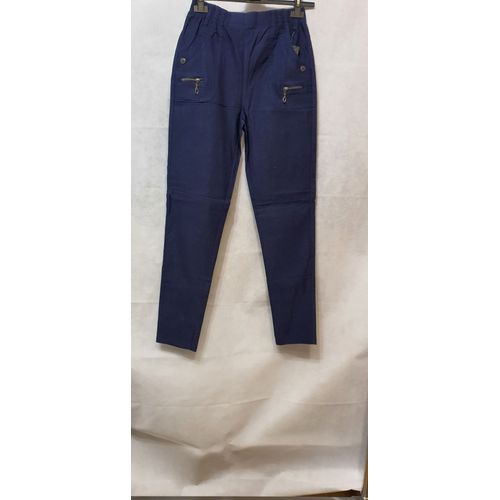 Pantalon Bleu Marine D'ete Femme Jst Formy Paris Taille 46
