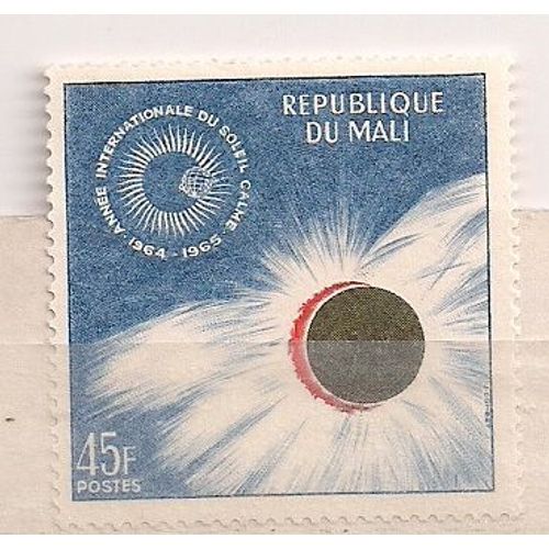 Mali- Timbre Neuf - Année Du Soleil- Faciale 45f