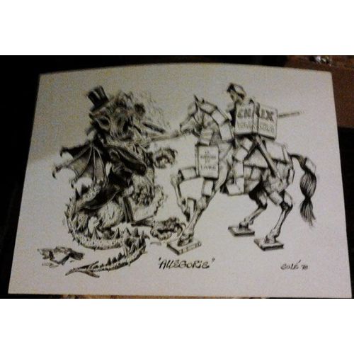 Dessin De Solè , Thème : "Allégorie" , La Bataille Du Lvre