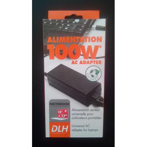 DLH DY-AI1290 - Adaptateur secteur - 100 Watt - noir