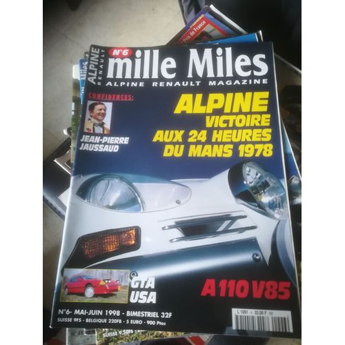 Mille Miles 6 De 1998 Jaussaud,Alpine A110 V85 Lesage,Gta Usa