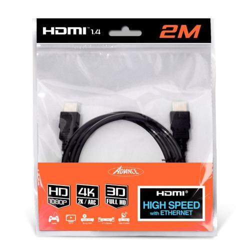 Câble Standard HDMI 1.4 ADVANCE avec Ethernet - 2 mètres