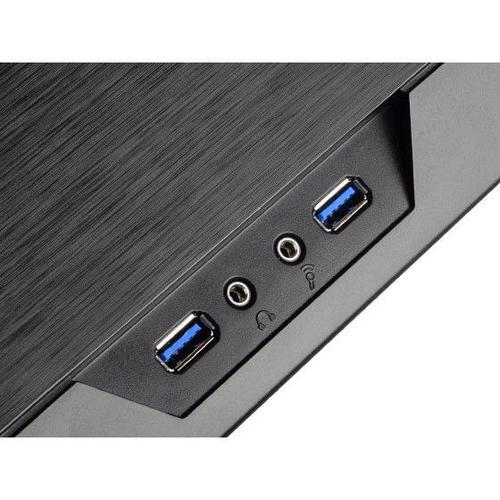 SilverStone Grandia GD09 - Tour - SSI CEB - pas d'alimentation (ATX / PS/2) - noir - USB/Audio
