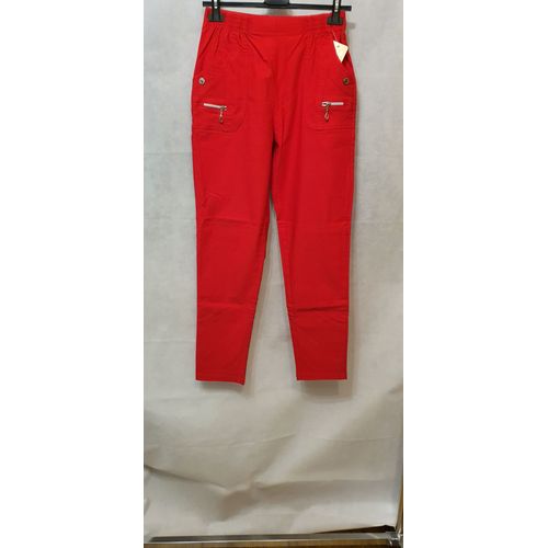 Pantalon Rouge D'ete Femme Jst Formy Paris Taille 42