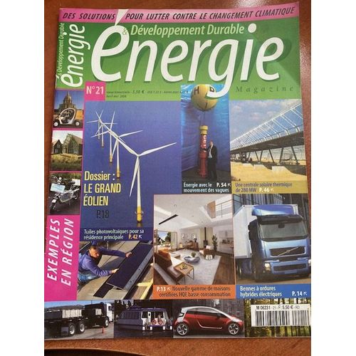 Energie & Développement Durable N°21