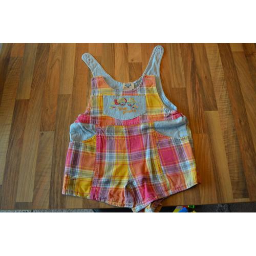 Salopette Short  Mini Phénomène Fille 12 Mois