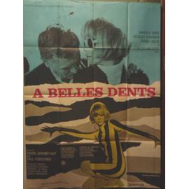 affiche cinéma ancienne,A belles dents,Mireille Darc.120x160 cm