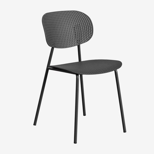 Lot De 4 Chaises De Salle À Manger Tupah Gris Graphite