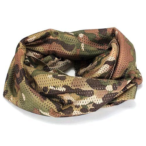 Écharpe Filet Camouflage Armée Deep Army Camo Desert Miltec / Foulard Airsoft Paintball Chasse Pêche Outdoor Trekking Rando