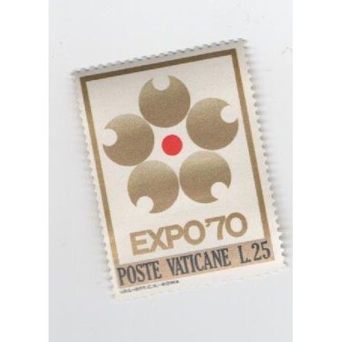 Timbre Roma Vatican Vaticane Expo70 Expo 70 Non Oblitere