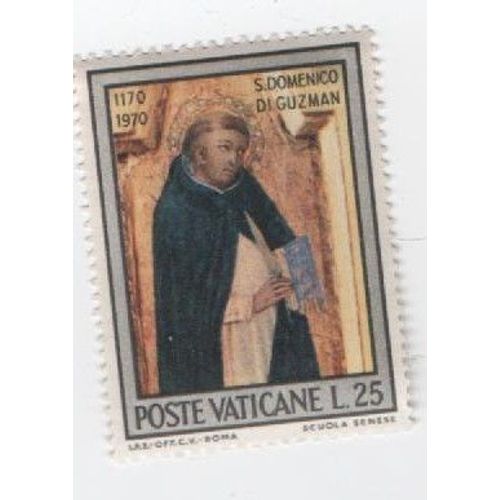 Timbre Vatican Vaticane Domenico Di Guzman L.25