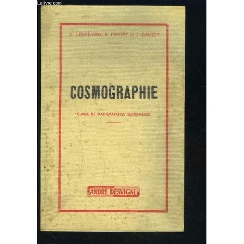 Cosmographie- Classe De Mathematiques Elementaires