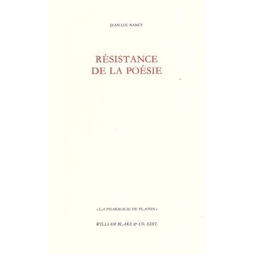 Résistance De La Poésie