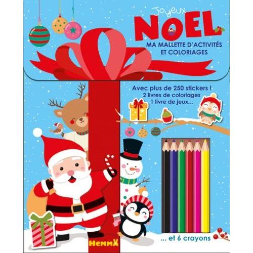 Joyeux Noël - Ma Mallette D'activités Et Coloriages Avec 6 Crayons