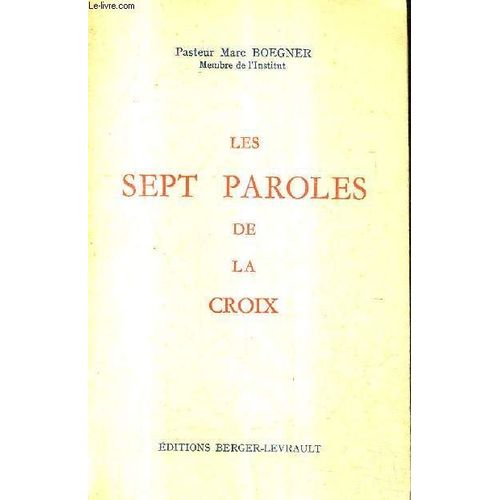 Les Sept Paroles De La Croix.