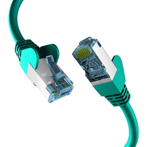 EFB Câble réseau CAT. 7 10 Gbit  0,15 m RJ45, blindage S/FTP PIMF  Vert