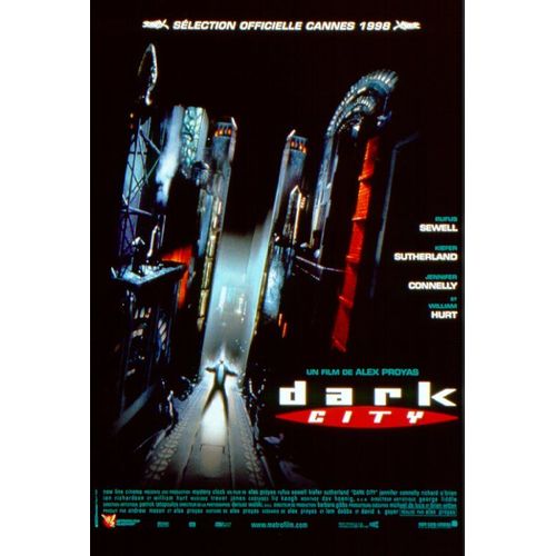 Dark City -Véritable Affiche De Cinéma Pliée - Format 120x160 Cm - De Alex Proyas Avec William Hurt, Richard O'brien, Jennifer Connelly, Rufus Sewell, Melissa George, Kiefer Sutherland - 1998