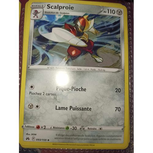 Peu Commune - Pokemon - Zénith Suprême - Scalproie 93/159