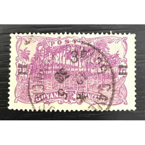 Timbre Oblitéré Guyane 1924