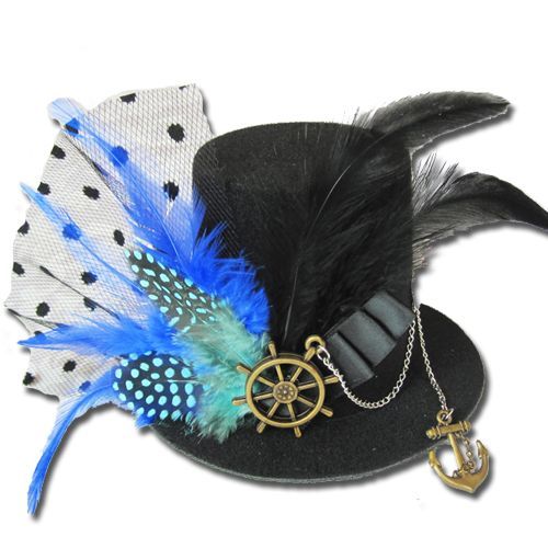 Chapeau Bibi Haut De Forme Noir. Accessoires Bijou De Tête. Black Sugar Paris Accessoires Cosplay Anime Manga