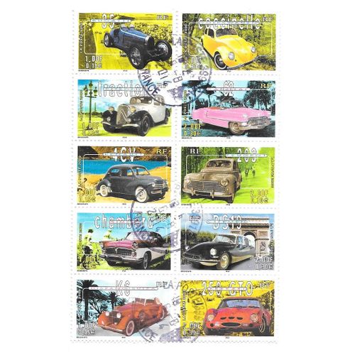 Timbres Oblitérés De 2000,N°3317/3326(1)."Philexjeunes 2000".