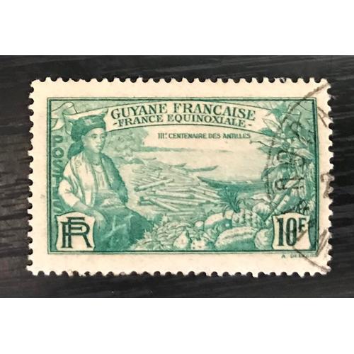Timbre Oblitéré Guyane 1935