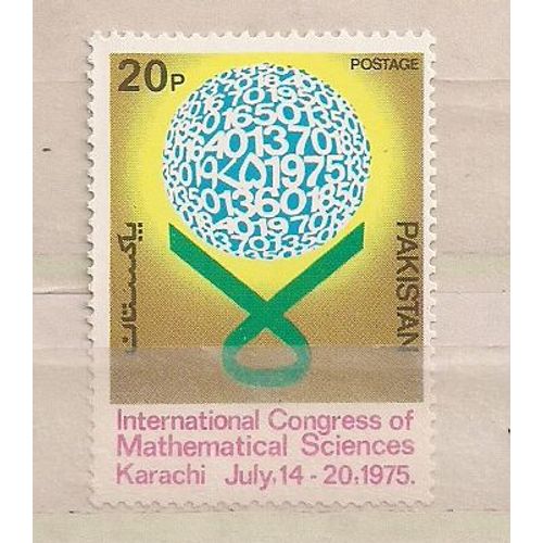 Pakistan - Timbre Neuf- Congrès International Des Sciences Mathématiques