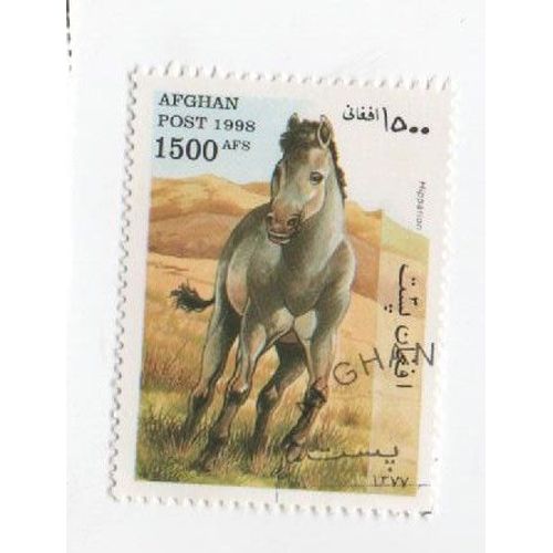 Timbre Oblitéré Afghan Afghanistan Cheval Animaux 1500