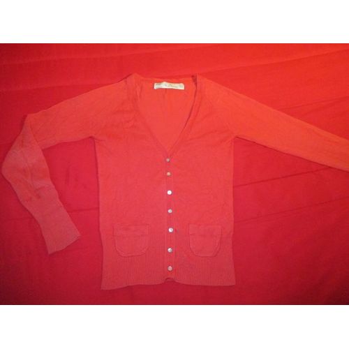 Gilet Rose Trf Knitwear Taille S