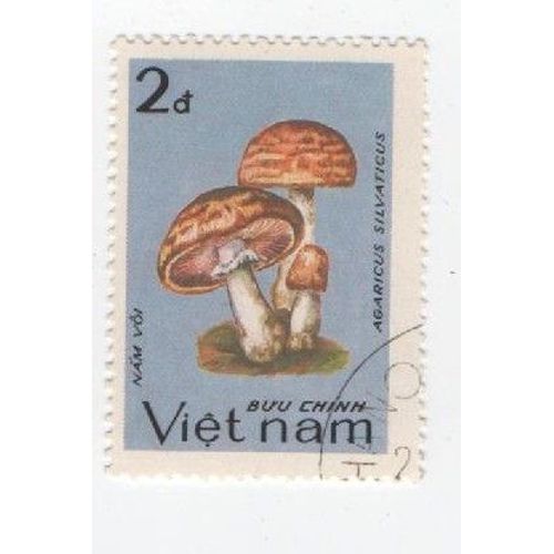 Timbre Vietnam Chamignons Oblitéré 2 